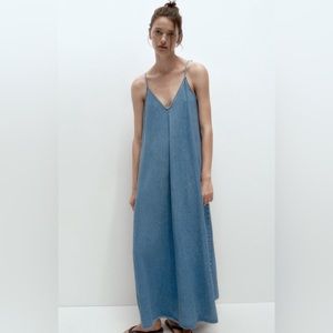 Zara Denim Midi Dress